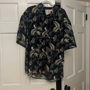 Tropical bros. Short sleeve button down